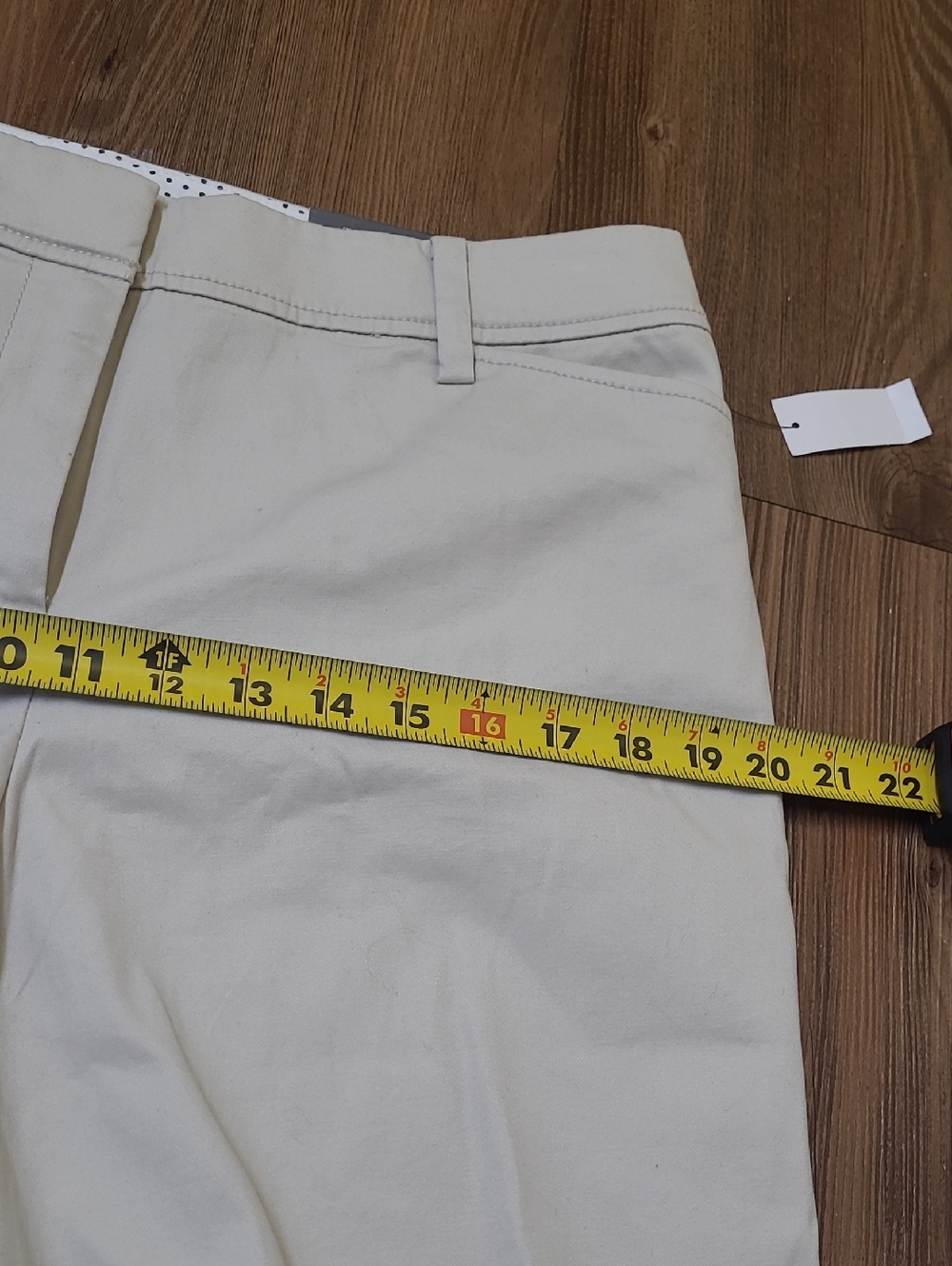 Talbots Light Beige Tailored Bermuda Shorts - Picture 5 of 11